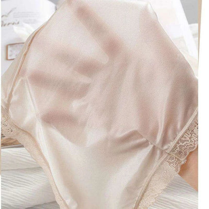Luxury Lace & Silk Seamless Women's Breathable Briefs - Soft Mesh Panties for Ultimate Comfort - Très Elite