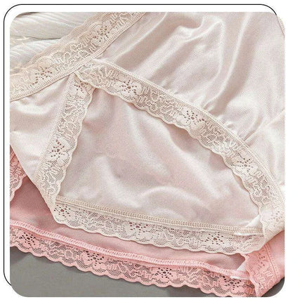 Luxury Lace & Silk Seamless Women's Breathable Briefs - Soft Mesh Panties for Ultimate Comfort - Très Elite