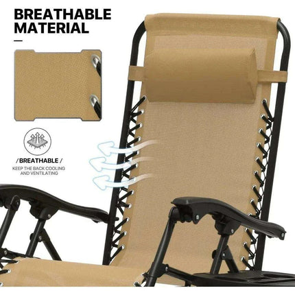 Luxury Outdoor Recliner with Cup Holder and Neck Support..