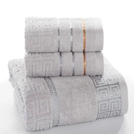Luxury Quick-Dry Cotton Towel Set: Elevate Your Bathing Experience with Spa-Quality Comfort
