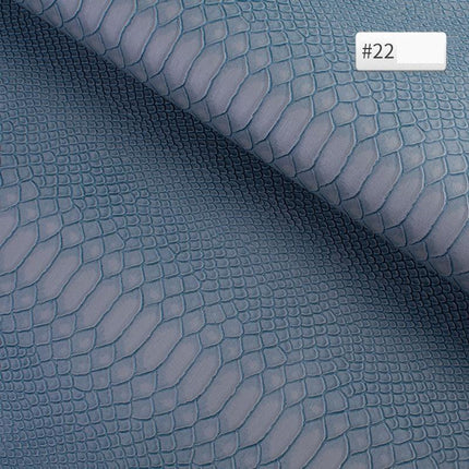 Luxury Snake Skin Pattern PVC Leather - Premium 25cm x 34cm Material for Creative DIY Projects..
