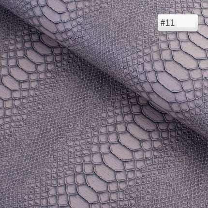 Luxury Snake Skin Pattern PVC Leather - Premium 25cm x 34cm Material for Creative DIY Projects..