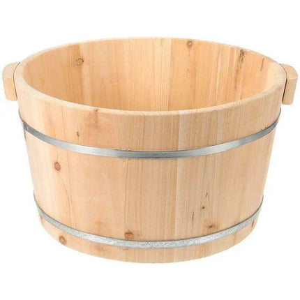 Luxury Solid Wood Foot Soaking Spa Bucket - Stylish Portable Foot Care Tub - Très Elite