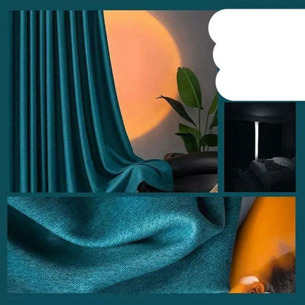 Luxury Soundproof Linen Drapes - Premium Noise Isolation and Total Privacy Solution..