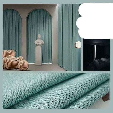 Luxury Soundproof Linen Drapes - Premium Noise Isolation and Total Privacy Solution..