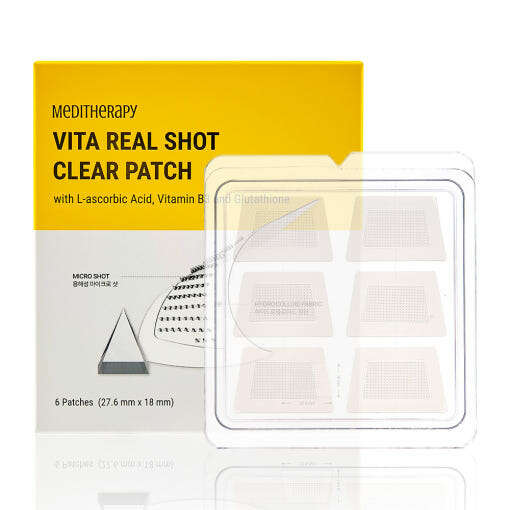 MEDITHERAPY Vita Real Shot Clear Patch 6patches (27.6mm X 18mm) - Très Elite