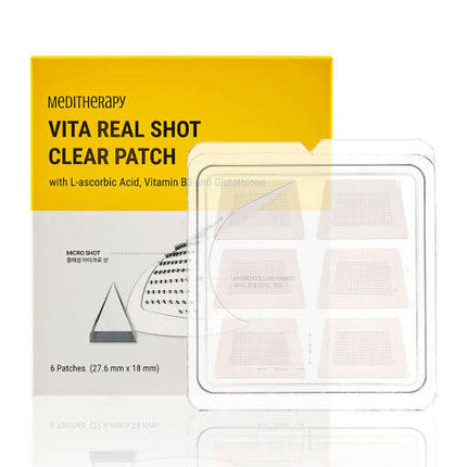 MEDITHERAPY Vita Real Shot Clear Patch 6patches (27.6mm X 18mm) - Très Elite
