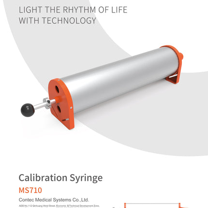 Contec MS710 Calibration Syringe Simulator for Spirometer Lung Function