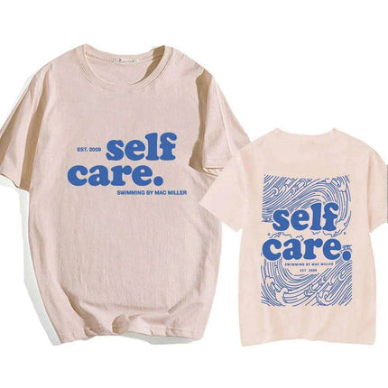 Macc Miller Heavy Mental Self Care T-Shirts - Hip Hop Streetwear Casual Tee for Men, Short Sleeve Summer & Spring Wear - Très Elite