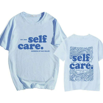 Macc Miller Heavy Mental Self Care T-Shirts - Hip Hop Streetwear Casual Tee for Men, Short Sleeve Summer & Spring Wear - Très Elite