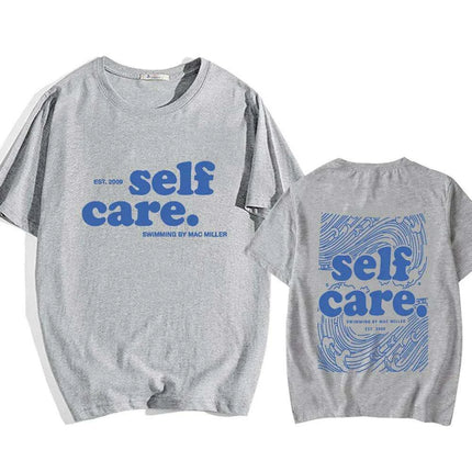 Macc Miller Heavy Mental Self Care T-Shirts - Hip Hop Streetwear Casual Tee for Men, Short Sleeve Summer & Spring Wear - Très Elite
