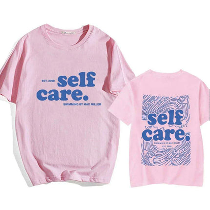 Macc Miller Heavy Mental Self Care T-Shirts - Hip Hop Streetwear Casual Tee for Men, Short Sleeve Summer & Spring Wear - Très Elite