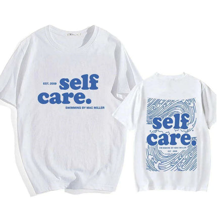 Macc Miller Heavy Mental Self Care T-Shirts - Hip Hop Streetwear Casual Tee for Men, Short Sleeve Summer & Spring Wear - Très Elite
