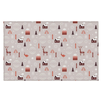 Magical Holiday Haven: Plush Personalized Children's Rug for Cozy Celebrations - Très Elite