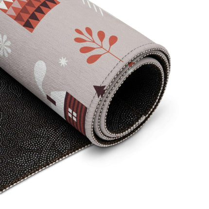 Magical Holiday Haven: Plush Personalized Children's Rug for Cozy Celebrations - Très Elite