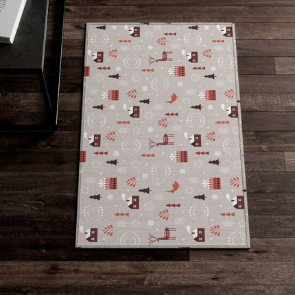 Magical Holiday Haven: Plush Personalized Children's Rug for Cozy Celebrations - Très Elite