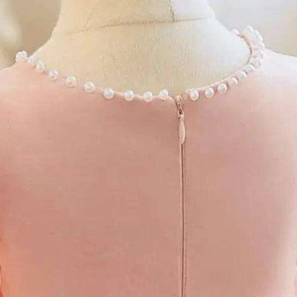 Magical Pearl and Bow Evening Gown for Girls - Très Elite