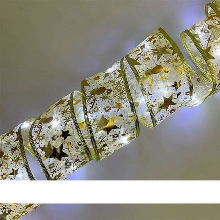 Magical Silk Ribbon Fairy Lights: Illuminate Your Christmas Wonderland- Très Elite- Très Elite