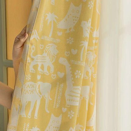Magical Wildlife Blackout Drapes for Kids' Rooms- Très Elite- Très Elite