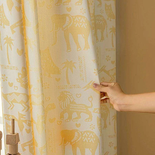 Magical Wildlife Blackout Drapes for Kids' Rooms