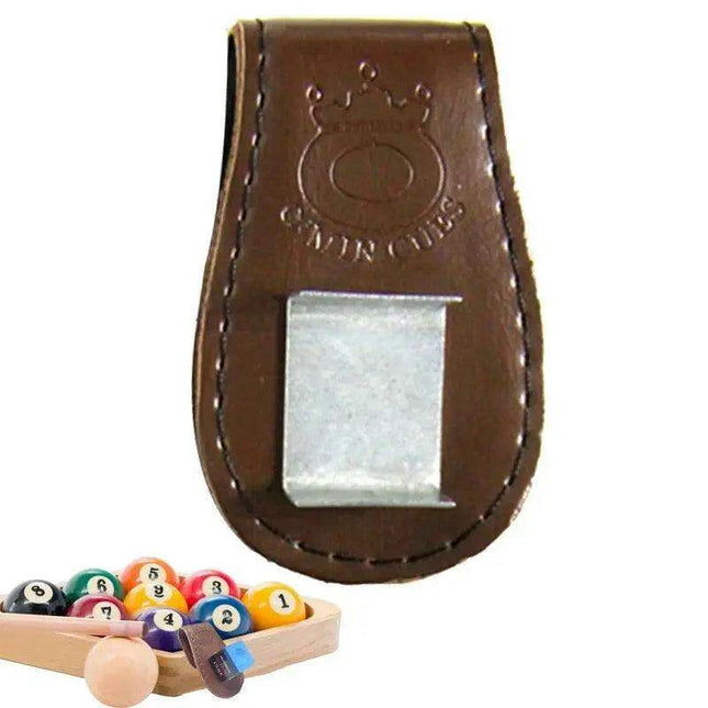 Magnetic Clip-On Billiard Chalk Holder with Secure Closure