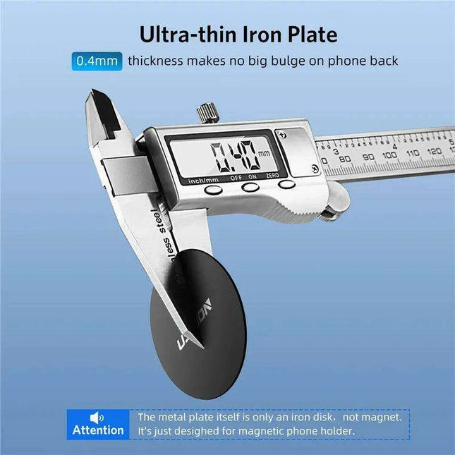 Magnetic iPhone Mount with Metal Plate - Versatile Hands-Free Holder for All Models