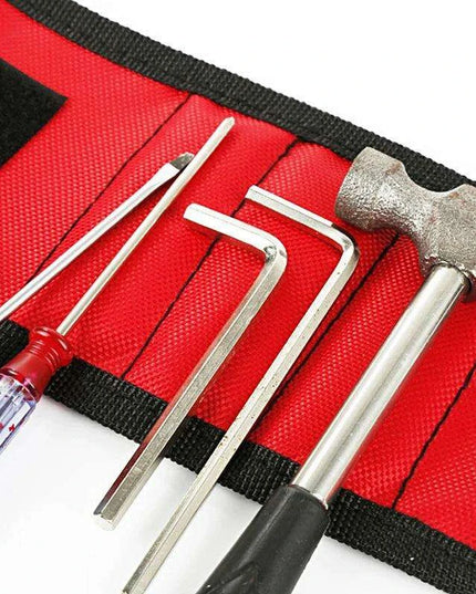 Magnetic Tool Organizer Set with Wristband and Storage Bag for DIY and Electrical Work