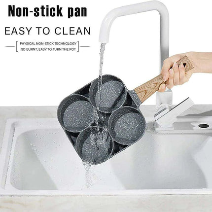 Maifan Stone Coated 4-Compartment Frying Pan: The Perfect Tool for Health-Conscious Cooking - Très Elite