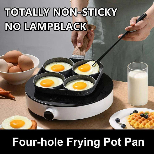 Maifan Stone Coated 4-Compartment Frying Pan: The Perfect Tool for Health-Conscious Cooking