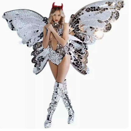 Majestic Carnival Butterfly Fairy Costume with Dazzling Wings for Spectacular Performances - Très Elite