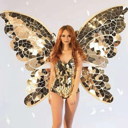 Majestic Carnival Butterfly Fairy Costume with Dazzling Wings for Spectacular Performances - Très Elite