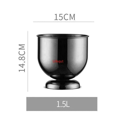 Majestic Deer Head Ice Bucket: Luxurious European Charm in Dual-Tone Design - Très Elite