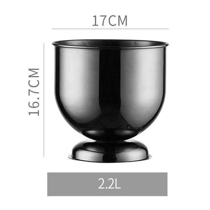 Majestic Deer Head Ice Bucket: Luxurious European Charm in Dual-Tone Design - Très Elite