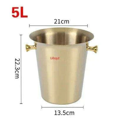 Majestic Deer Head Ice Bucket: Luxurious European Charm in Dual-Tone Design - Très Elite