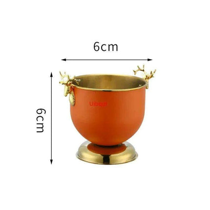 Majestic Deer Head Ice Bucket: Luxurious European Charm in Dual-Tone Design - Très Elite