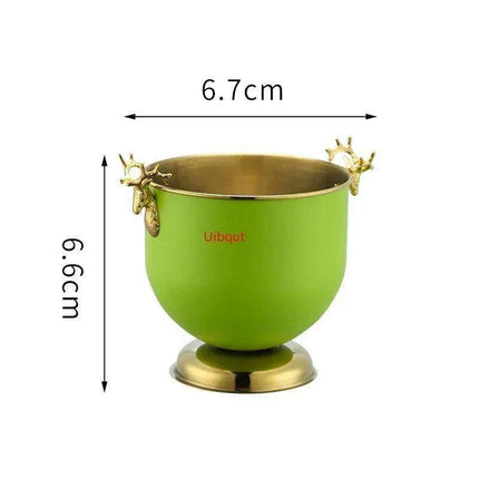Majestic Deer Head Ice Bucket: Luxurious European Charm in Dual-Tone Design - Très Elite