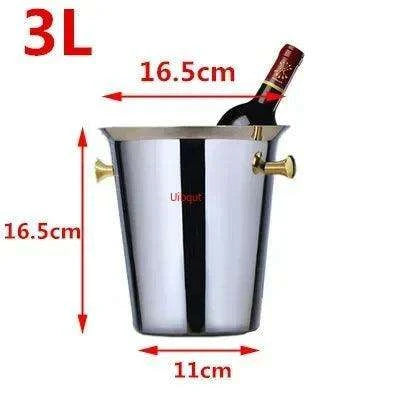 Majestic Deer Head Ice Bucket: Luxurious European Charm in Dual-Tone Design - Très Elite