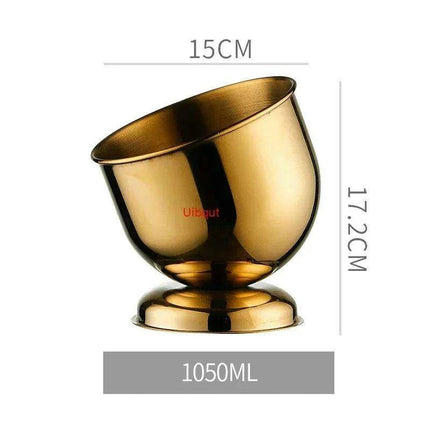Majestic Deer Head Ice Bucket: Luxurious European Charm in Dual-Tone Design - Très Elite