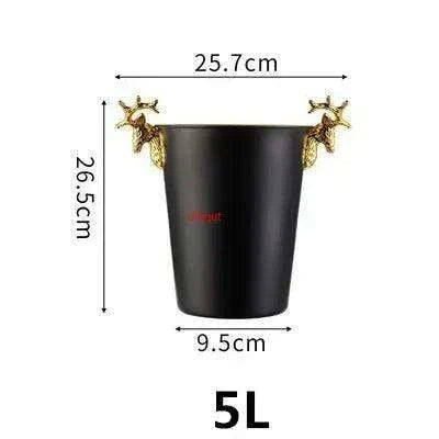 Majestic Deer Head Ice Bucket: Luxurious European Charm in Dual-Tone Design - Très Elite