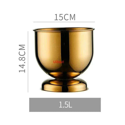 Majestic Deer Head Ice Bucket: Luxurious European Charm in Dual-Tone Design - Très Elite