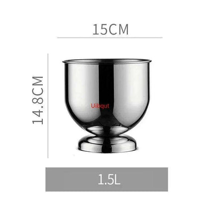 Majestic Deer Head Ice Bucket: Luxurious European Charm in Dual-Tone Design - Très Elite