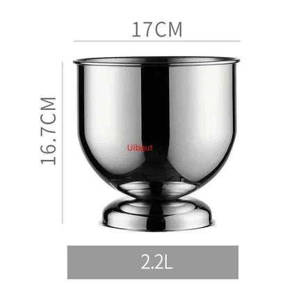 Majestic Deer Head Ice Bucket: Luxurious European Charm in Dual-Tone Design - Très Elite