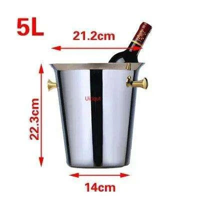 Majestic Deer Head Ice Bucket: Luxurious European Charm in Dual-Tone Design - Très Elite