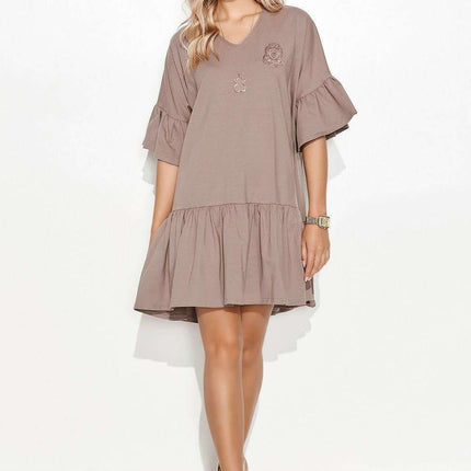 Makadamia Bliss Oversized Knit Dress - Très Elite