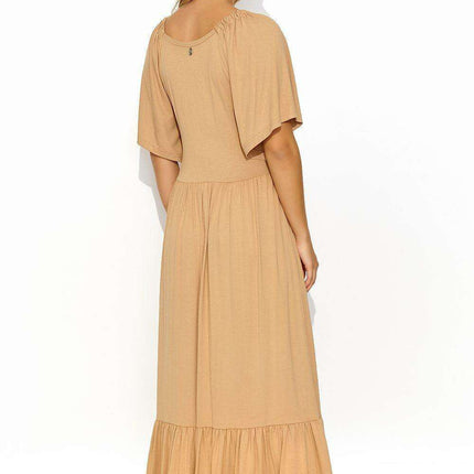 Makadamia Dreamy Ruffle Maxi Dress - Très Elite