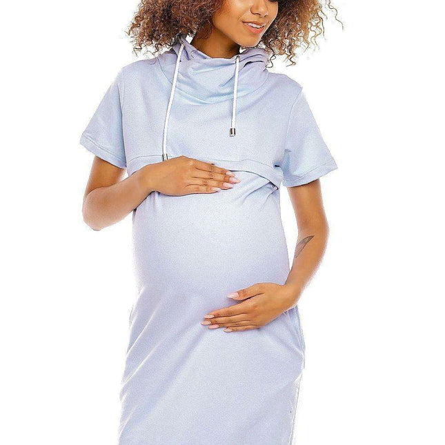 Mama Chic Maternity and Nursing Dress with Sneaky Zippers