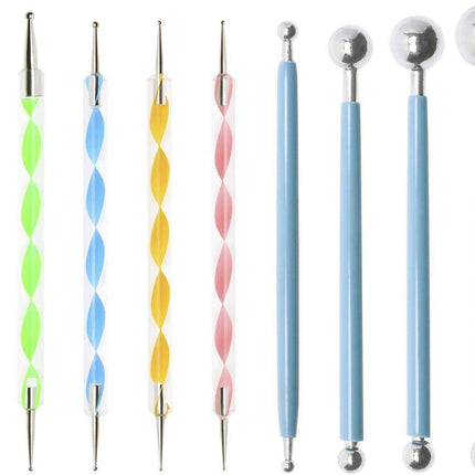 Mandala Artistry Essentials: 18-Piece Premium Dotting Tool Set for Creative Expression - Très Elite