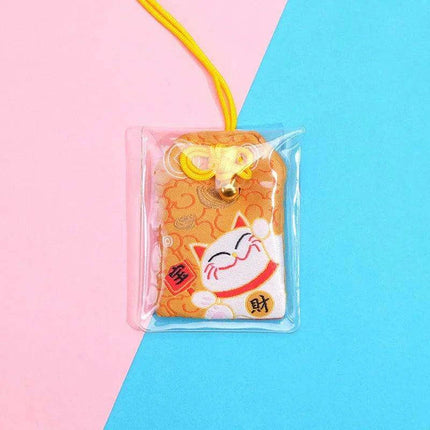Maneki Neko Good Luck Keychain: A Charming Token of Prosperity - Très Elite