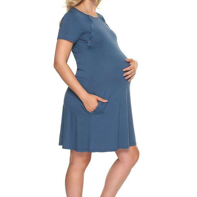 Maternity Breastfeeding Nightgown for Comfortable Sleep