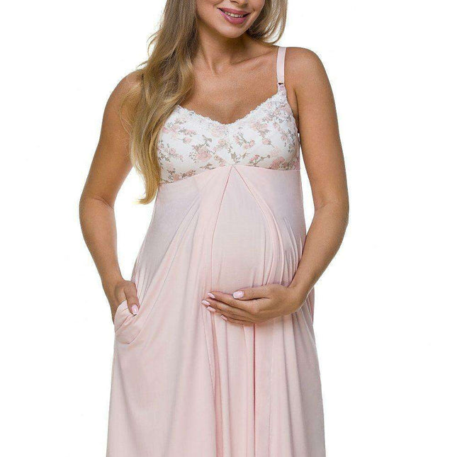 Maternity & Nursing Floral Nightshirt by Lupo Line